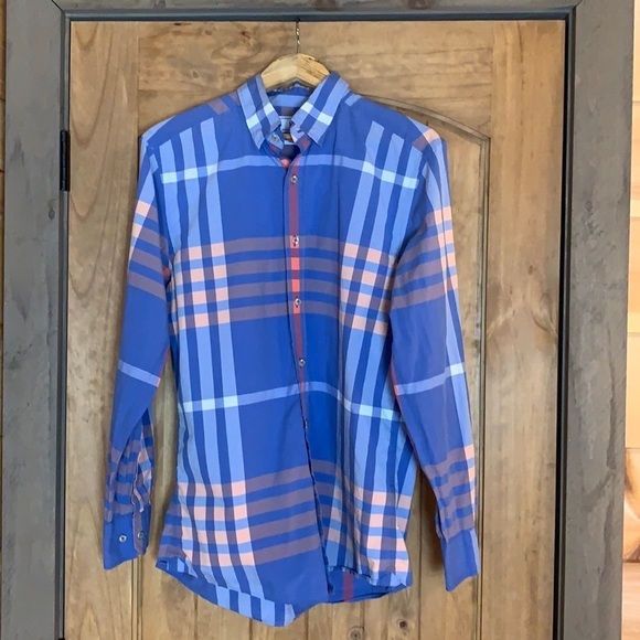 Southern Tide Trim Fit Sailgate blue plaid shirt Size Medium - Picture 9 of 9